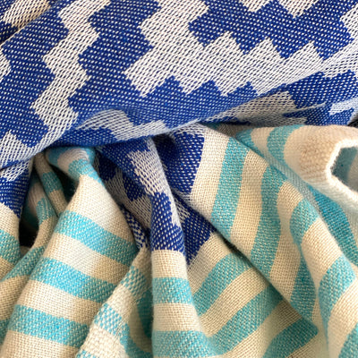Merida Turkish Towel / Blanket - Blue