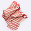 Andana Striped Tablecloth Set - Magenta